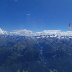 Flugwegposition um 12:27:05: Aufgenommen in der Nähe von Gemeinde Bramberg am Wildkogel, Österreich in 3226 Meter